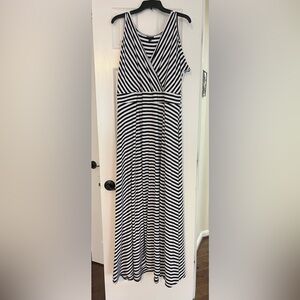 Torrid Black and White Maxi Dress